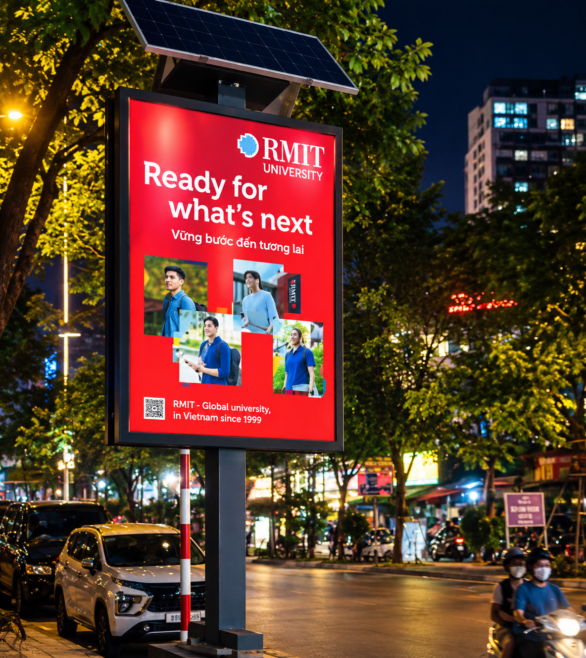 RMIT University — Poster tuyển sinh ban đêm